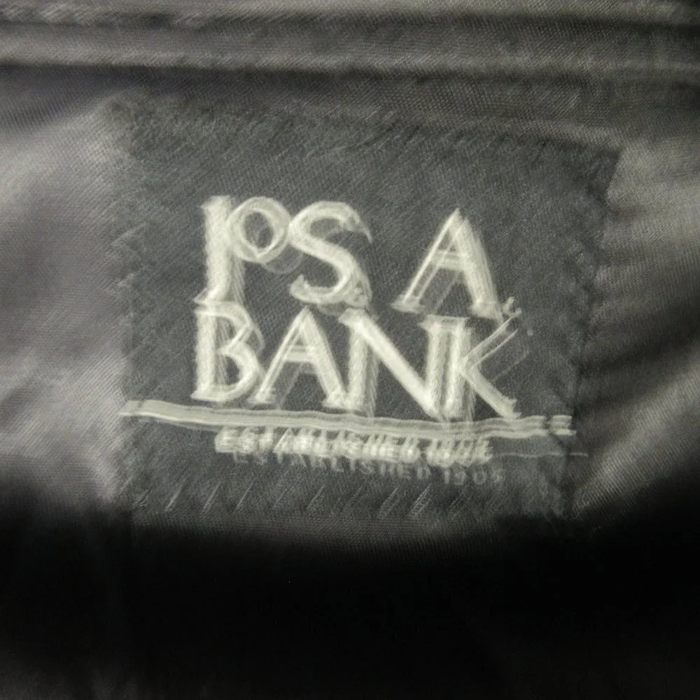 Jos. A. Bank Pinstripe Wool Suit Coat Size 44R Three Button